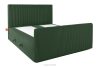 STRIX PRO+ Boxspringbett Doppelzimmer hart 160 cm Doppelmatratze + HR-Topper Cordstoff dunkelgrün dunkelgrün - Foto 4