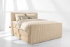 STRIX PRO+ Boxspringbett Doppelzimmer hart 160 cm Doppelmatratze + HR-Topper Cordstoff in Sand sandfarben - Foto 2