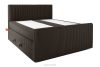 STRIX PRO+ Boxspringbett Doppelzimmer hart 160 cm Doppelmatratze + HR-Topper Cordstoff dunkelbraun dunkelbraun - Foto 3