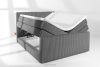 STRIX PRO+ Boxspringbett Doppelzimmer hart 160 cm Doppelmatratze + Visco-Topper Cordstoff grau grau - Foto 8