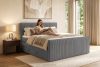 STRIX PRO+ Boxspringbett Doppelzimmer hart 160 cm Doppelmatratze + Visco-Topper Cordstoff grau grau - Foto 18