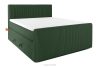 STRIX PRO+ Boxspringbett Doppelzimmer hart 160 cm Doppelmatratze + Visco-Topper Cordstoff dunkelgrün dunkelgrün - Foto 1