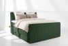 STRIX PRO+ Boxspringbett Doppelzimmer hart 160 cm Doppelmatratze + Visco-Topper Cordstoff dunkelgrün dunkelgrün - Foto 2