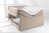 STRIX PRO+ Boxspringbett Doppelzimmer hart 160 cm Doppelmatratze + Visco-Topper Cordstoff taupe taupe - Foto 8