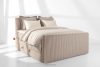 STRIX PRO+ Boxspringbett Doppelzimmer hart 160 cm Doppelmatratze + Visco-Topper Cordstoff taupe taupe - Foto 2