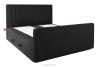STRIX PRO+ Boxspringbett Doppelzimmer mittelhart 180 cm Doppelmatratze + HR-Topper Cordstoff schwarz schwarz - Foto 4