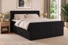 STRIX PRO+ Boxspringbett Doppelzimmer mittelhart 180 cm Doppelmatratze + HR-Topper Cordstoff schwarz schwarz - Foto 17