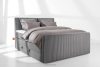 STRIX PRO+ Boxspringbett Doppelzimmer mittelhart 180 cm Doppelmatratze + HR-Topper Cordstoff in Grau grau - Foto 2
