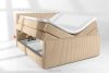 STRIX PRO+ Boxspringbett Doppelzimmer mittelhart 180 cm Doppelmatratze + HR-Topper Cordstoff sandfarben sandfarben - Foto 8