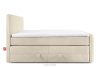 STRIX PRO+ Boxspringbett Doppelzimmer mittelhart 180 cm Doppelmatratze + HR-Topper Cordstoff beige beige - Foto 6