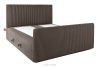 STRIX PRO+ Boxspringbett Doppelzimmer mittelhart 180 cm Doppelmatratze + HR-Topper Cordstoff in Braun braun - Foto 4