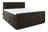 STRIX PRO+ Boxspringbett Doppelzimmer mittelhart 180 cm Doppelmatratze + HR-Topper Cordstoff in Dunkelbraun dunkelbraun - Foto 1
