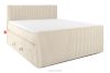 STRIX PRO+ Boxspringbett Doppelzimmer mittelhart 180 cm Doppelmatratze + Visco-Topper Cordstoff beige beige - Foto 1