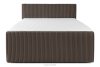 STRIX PRO+ Boxspringbett Doppelzimmer mittelhart 180 cm Doppelmatratze + Visco-Topper Cordstoff braun braun - Foto 5