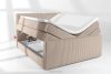 STRIX PRO+ Boxspringbett Doppelzimmer mittelhart 180 cm Doppelmatratze + Visco-Topper Cordstoff taupe taupe - Foto 8