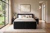 STRIX PRO+ Boxspringbett Doppelzimmer hart 180 cm Doppelmatratze + HR-Topper Cordstoff schwarz schwarz - Foto 19