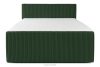 STRIX PRO+ Boxspringbett Doppelzimmer hart 180 cm Doppelmatratze + HR-Topper aus dunkelgrünem Cordstoff dunkelgrün - Foto 5
