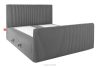 STRIX PRO+ Boxspringbett Doppelzimmer hart 180 cm Doppelmatratze + Visco-Topper Cordstoff grau grau - Foto 4