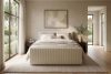 STRIX PRO+ Boxspringbett Doppelzimmer hart 180 cm Doppelmatratze + Visco-Topper Cordstoff beige beige - Foto 19