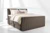 STRIX PRO+ Boxspringbett Doppelzimmer hart 180 cm Doppelmatratze + Visco-Topper Cordstoff braun braun - Foto 2