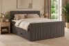 STRIX PRO+ Boxspringbett Doppelzimmer hart 180 cm Doppelmatratze + Visco-Topper Cordstoff braun braun - Foto 17