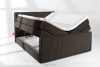 STRIX PRO+ Boxspringbett Doppelzimmer hart 180 cm Doppelmatratze + Visco-Topper Cordstoff dunkelbraun dunkelbraun - Foto 8