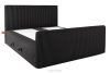 STRIX PRO+ Boxspringbett Doppelzimmer mittelhart 200 cm Doppelmatratze + HR-Topper Cordstoff schwarz schwarz - Foto 4