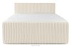 STRIX PRO+ Boxspringbett Doppelzimmer mittelhart 200 cm Doppelmatratze + HR-Topper Cordstoff weiß/ecru weiß/ecru - Foto 5