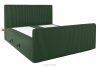 STRIX PRO+ Boxspringbett Doppelzimmer mittelhart 200 cm Doppelmatratze + HR-Topper Cordstoff dunkelgrün dunkelgrün - Foto 4