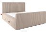 STRIX PRO+ Boxspringbett Doppelzimmer mittelhart 200 cm Doppelmatratze + HR-Topper Cordstoff in Taupe taupe - Foto 4