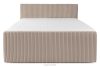STRIX PRO+ Boxspringbett Doppelzimmer mittelhart 200 cm Doppelmatratze + HR-Topper Cordstoff in Taupe taupe - Foto 5