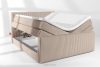 STRIX PRO+ Boxspringbett Doppelzimmer mittelhart 200 cm Doppelmatratze + HR-Topper Cordstoff in Taupe taupe - Foto 8