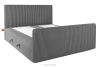 STRIX PRO+ Boxspringbett Doppelzimmer mittelhart 200 cm Doppelmatratze + Visco-Topper Cordstoff grau grau - Foto 4