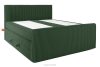 STRIX PRO+ Boxspringbett Doppelzimmer mittelhart 200 cm Doppelmatratze + Visco-Topper Cordstoff in Dunkelgrün dunkelgrün - Foto 3