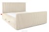 STRIX PRO+ Boxspringbett Doppelzimmer mittelhart 200 cm Doppelmatratze + Visco-Topper Cordstoff beige beige - Foto 4