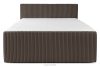 STRIX PRO+ Boxspringbett Doppelzimmer mittelhart 200 cm Doppelmatratze + Visco-Topper Cordstoff braun braun - Foto 5