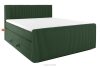 STRIX PRO+ Boxspringbett Doppelzimmer hart 200 cm Doppelmatratze + HR-Topper Cordstoff dunkelgrün dunkelgrün - Foto 1