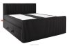 STRIX PRO+ Boxspringbett Doppelzimmer hart 200 cm Doppelmatratze + Visco-Topper Cordstoff schwarz schwarz - Foto 3