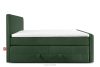 STRIX PRO+ Boxspringbett Doppelzimmer hart 200 cm Doppelmatratze + Visco-Topper Cordstoff dunkelgrün dunkelgrün - Foto 6