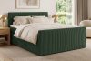STRIX PRO+ Boxspringbett Doppelzimmer hart 200 cm Doppelmatratze + Visco-Topper Cordstoff dunkelgrün dunkelgrün - Foto 17