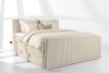 STRIX PRO+ Boxspringbett Doppelzimmer hart 200 cm Doppelmatratze + Visco-Topper Cordstoff beige beige - Foto 2