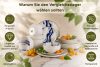 DALLI Dessertteller Wellen im skandinavischen Stil blau/beige/olivgrün blau/beige/olivgrün - Foto 8