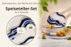 DALLI Speiseteller Wellen im skandinavischen Stil blau/beige/olivgrün 6 Stück blau/beige/olivgrün - Foto 8