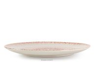 Speiseteller mediterraner Stil korallenfarben/beige/blau