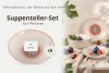 AMITA Tiefer Teller mediterraner Stil 6 Stück korallenfarben/beige/blau korallenfarben/beige/blau - Foto 7