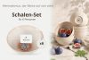 AMITA Schüssel mediterraner Stil 6 Stück korallenfarben/beige/blau korallenfarben/beige/blau - Foto 7