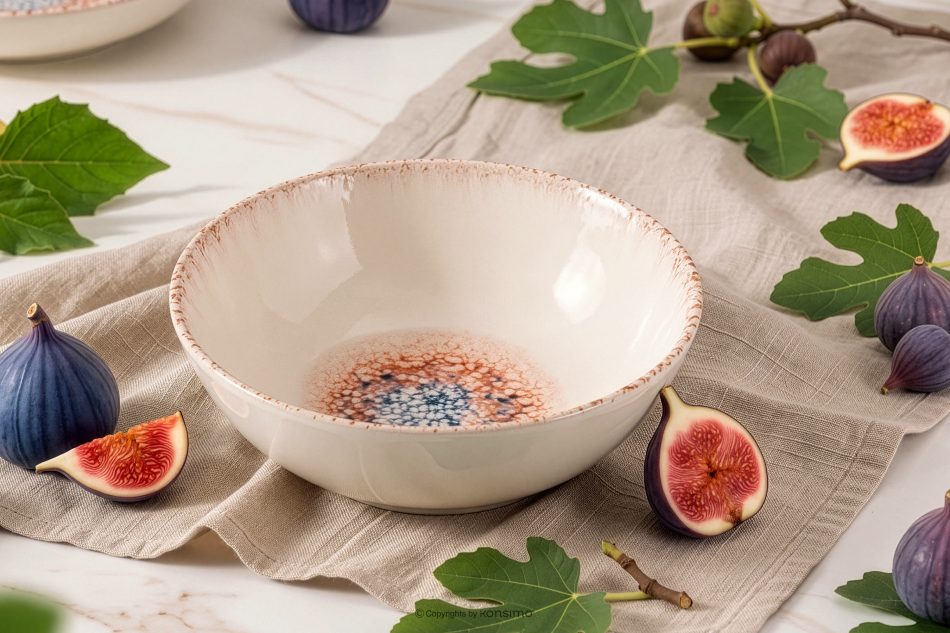 AMITA Schüssel mediterraner Stil 6 Stück korallenfarben/beige/blau korallenfarben/beige/blau - Foto 7