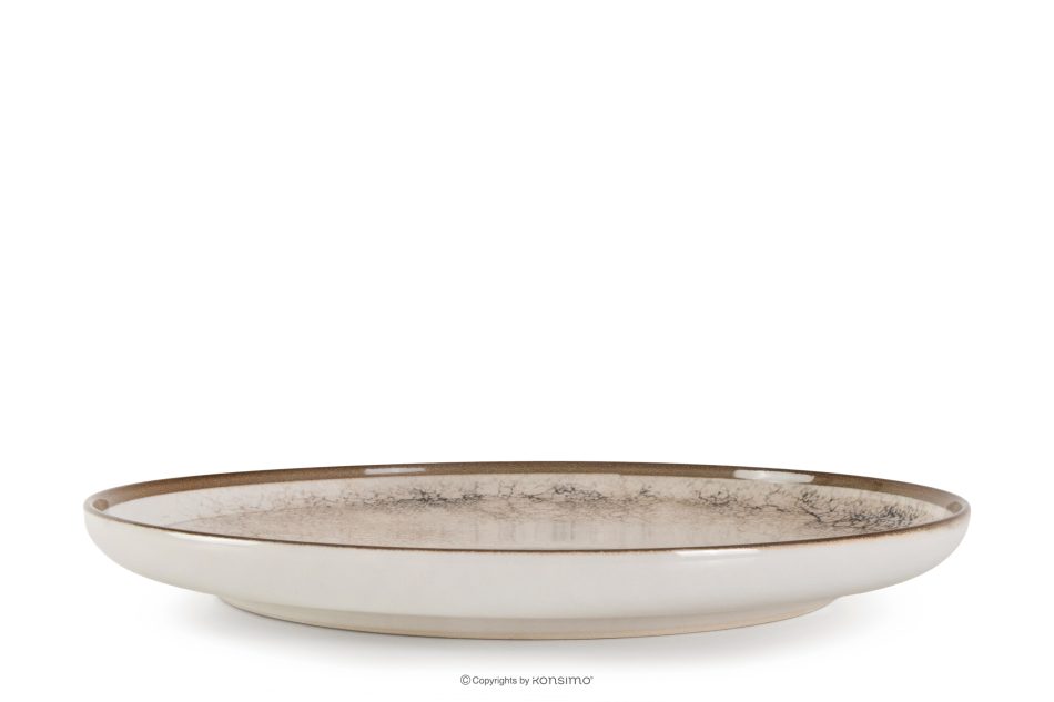 KERI Dessertteller im Japandi-Stil beige/grau/dunkelblau beige/grau/dunkelblau - Foto 0
