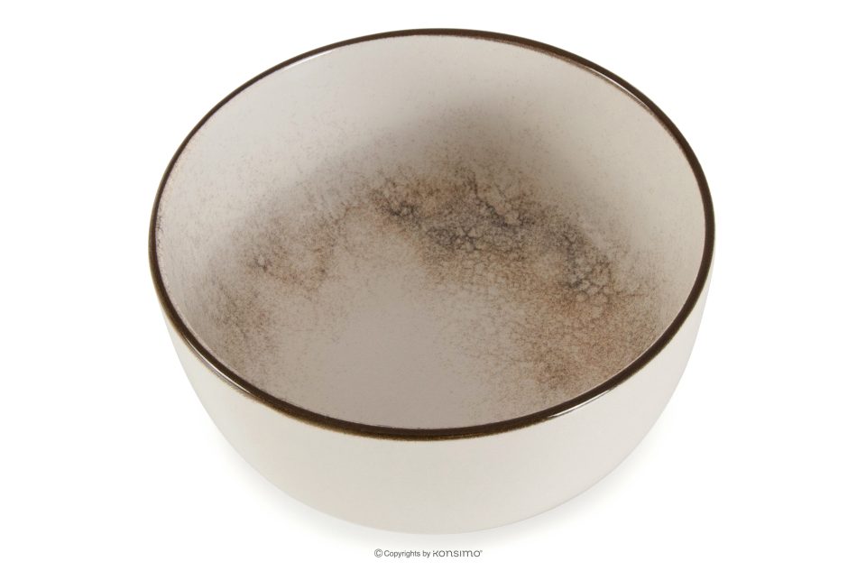 KERI Schüssel im Japandi-Stil beige/grau/dunkelblau beige/grau/dunkelblau - Foto 2