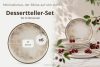 KERI Dessertteller japandi 6 Stück beige/grau/dunkelblau beige/grau/dunkelblau - Foto 8